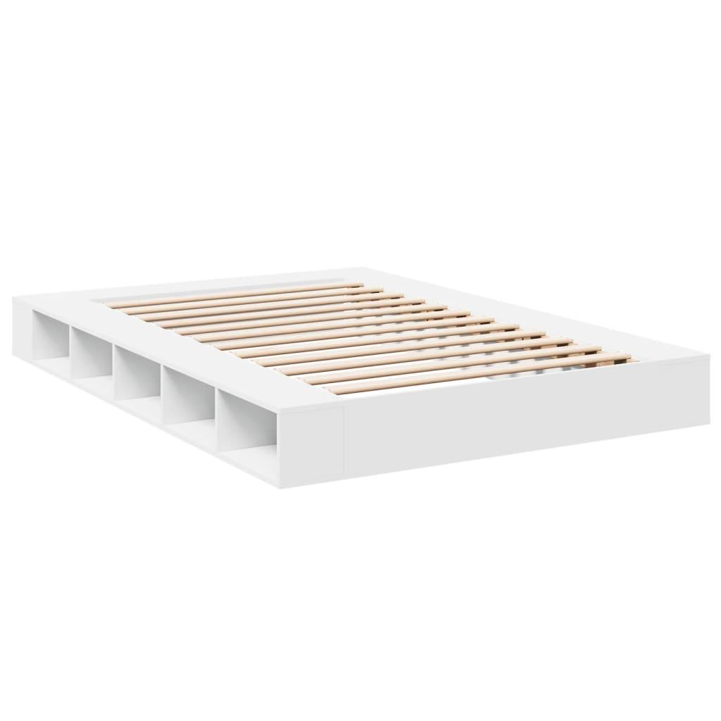 Bed Frame without Mattress White 150x200 cm