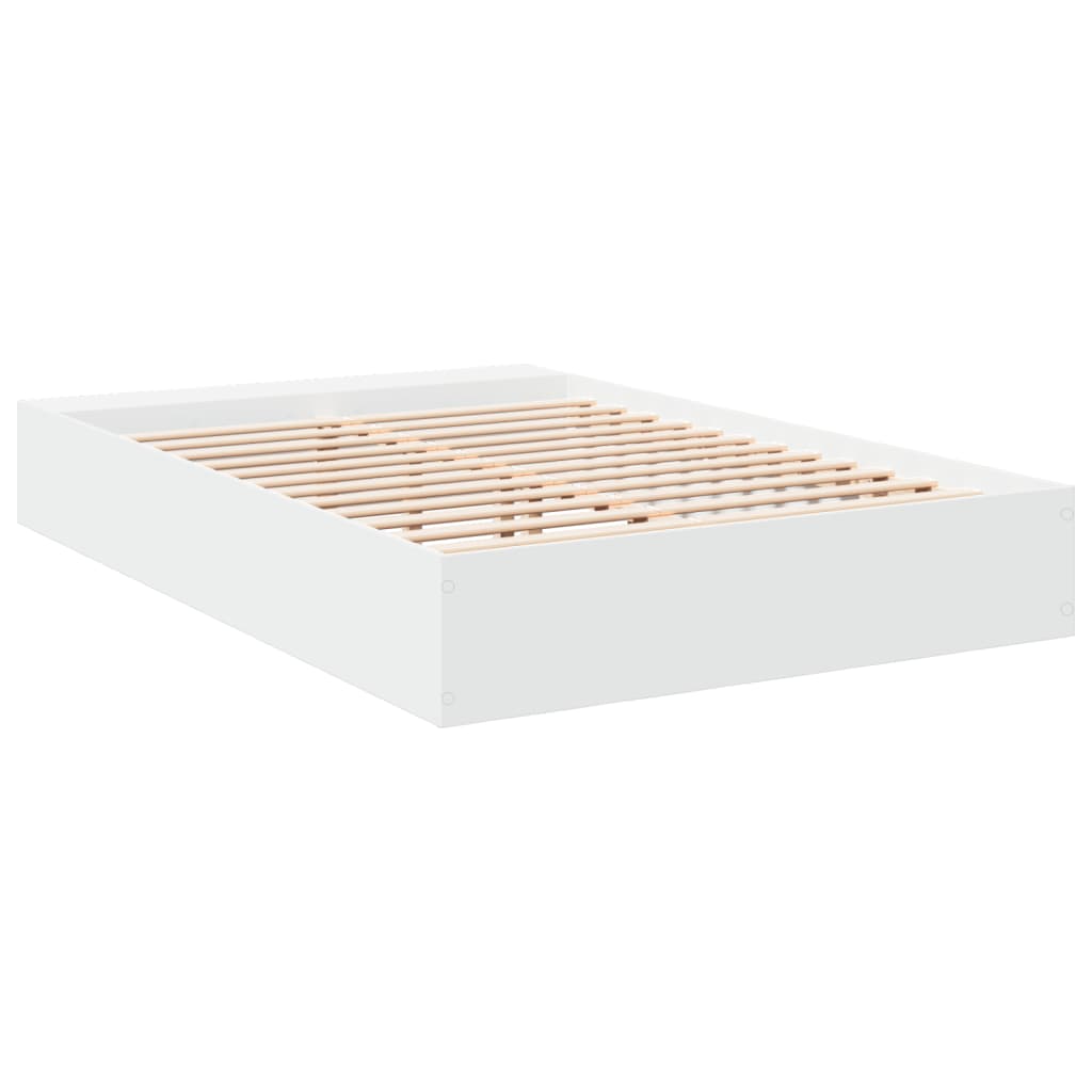 Bed Frame without Mattress White 150x200 cm