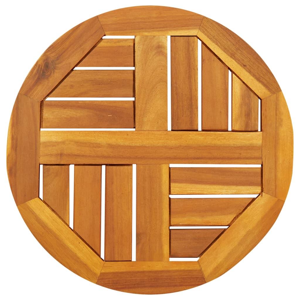 Table Top Ø40x2 cm Round Solid Wood Acacia