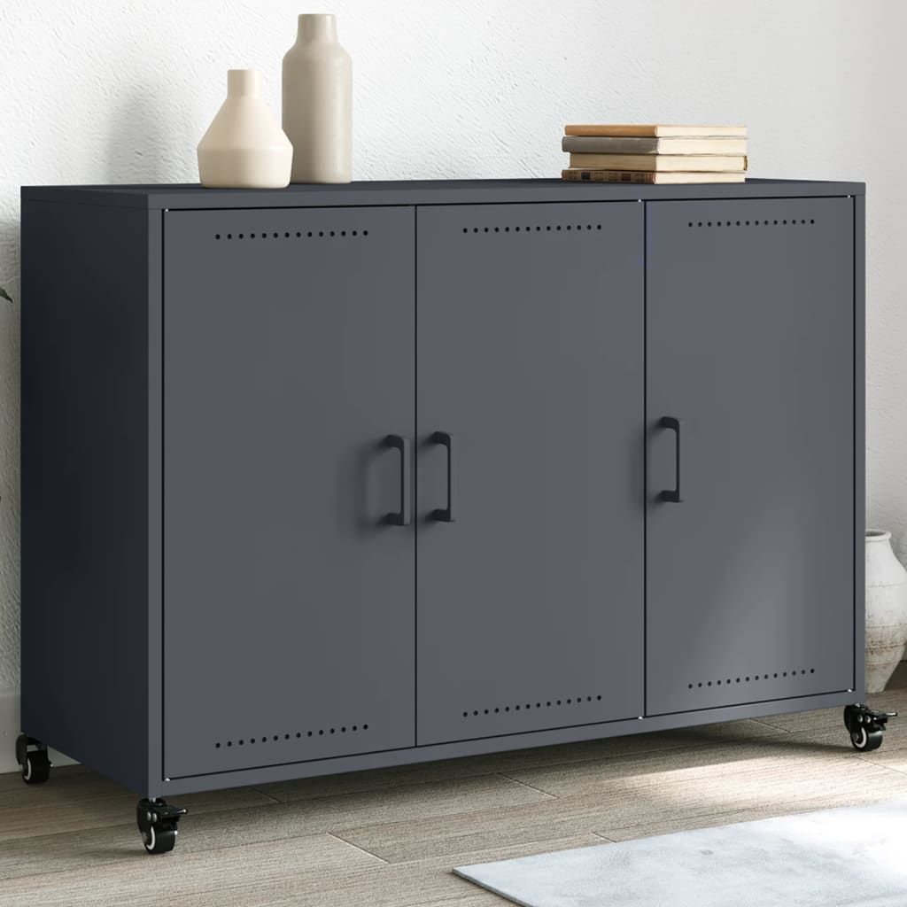 Sideboard Anthracite 100.5x39x72 cm Steel