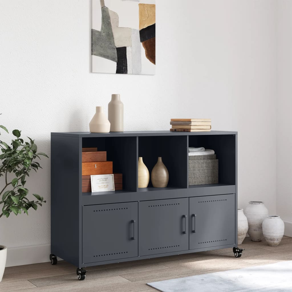 Sideboard Anthracite 100.5x39x72 cm Steel