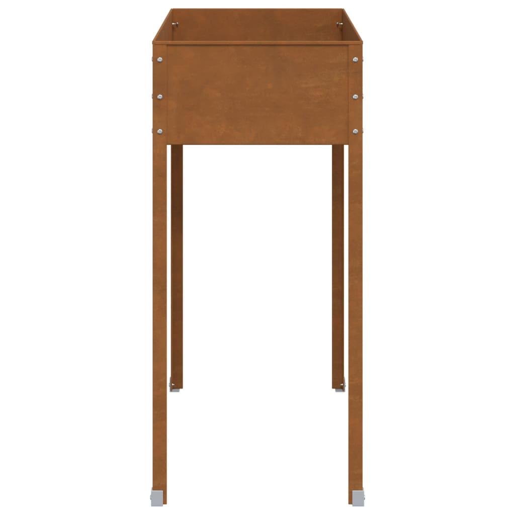 Garden Planter 100.5x40.5x90 cm Weathering Steel