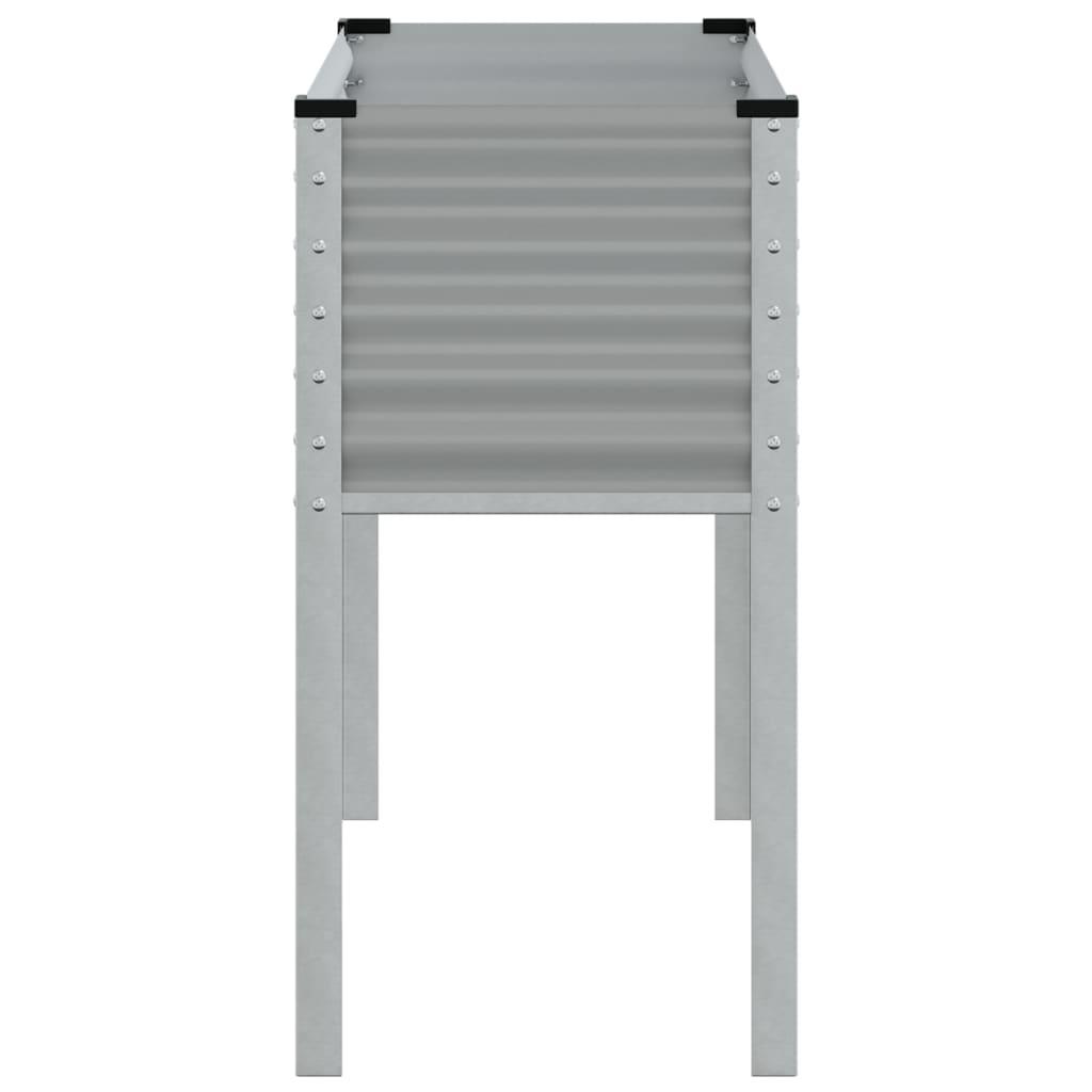 Garden Planter Grey 100x45x90 cm Steel