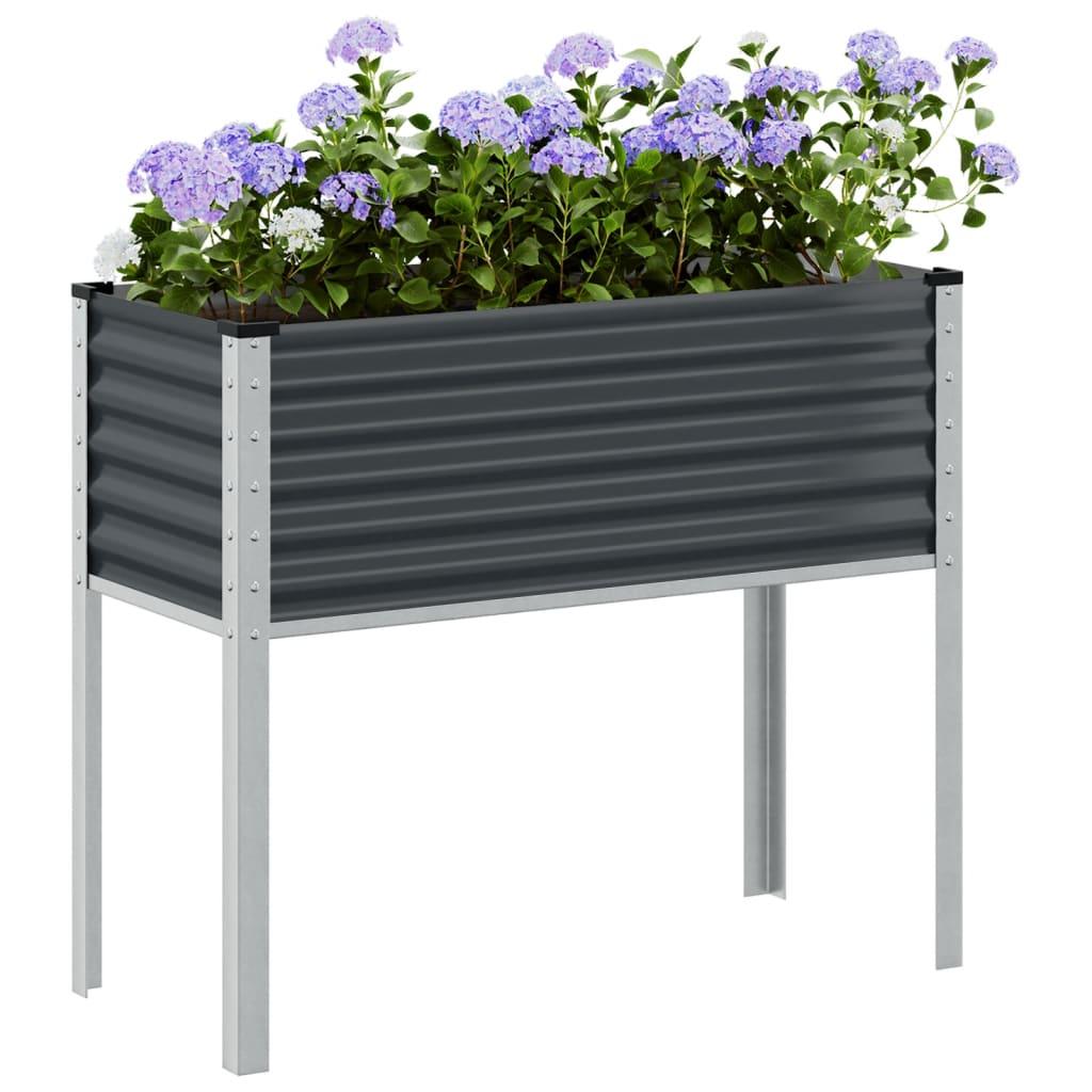 Garden Planter Anthracite 100x45x90 cm Steel