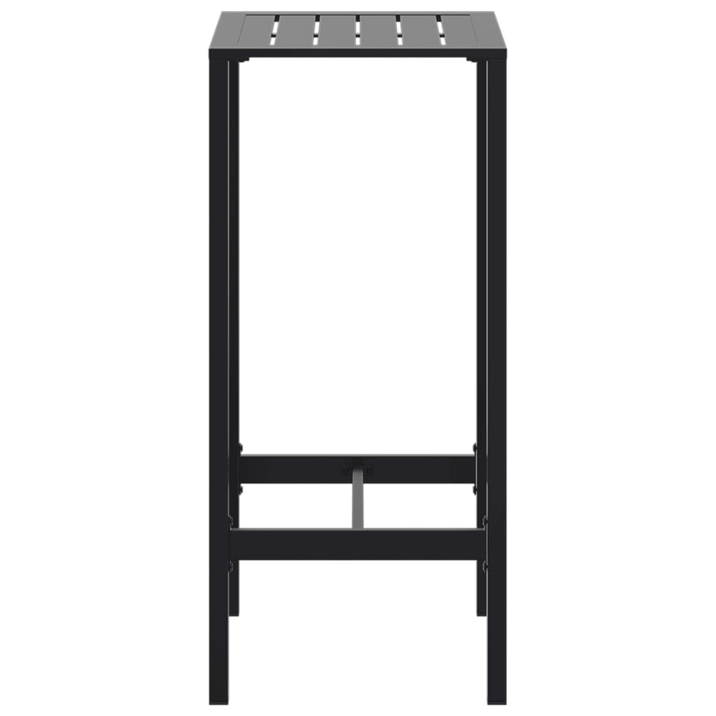 Bar Table Black 50x50x110 cm Powder-coated Steel