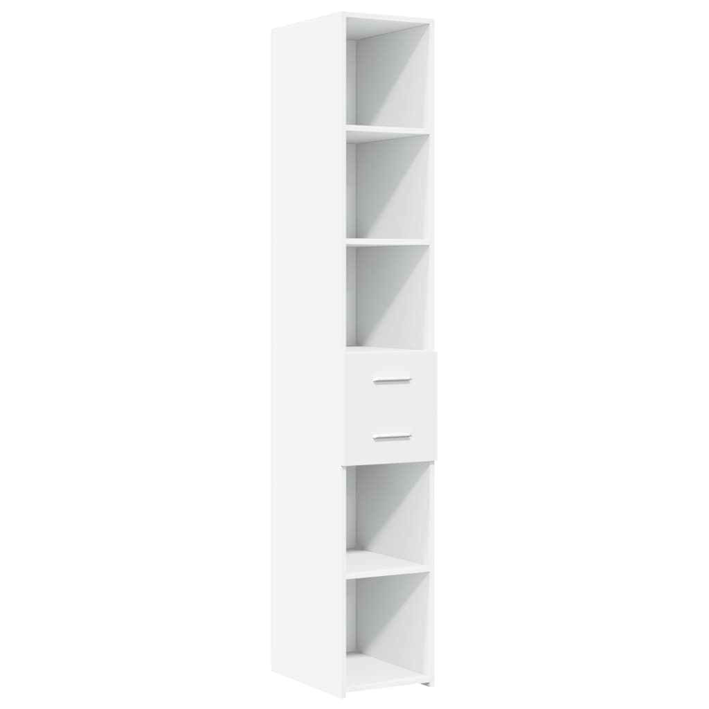 Highboard White 30x42.5x185 cm Engineered Wood