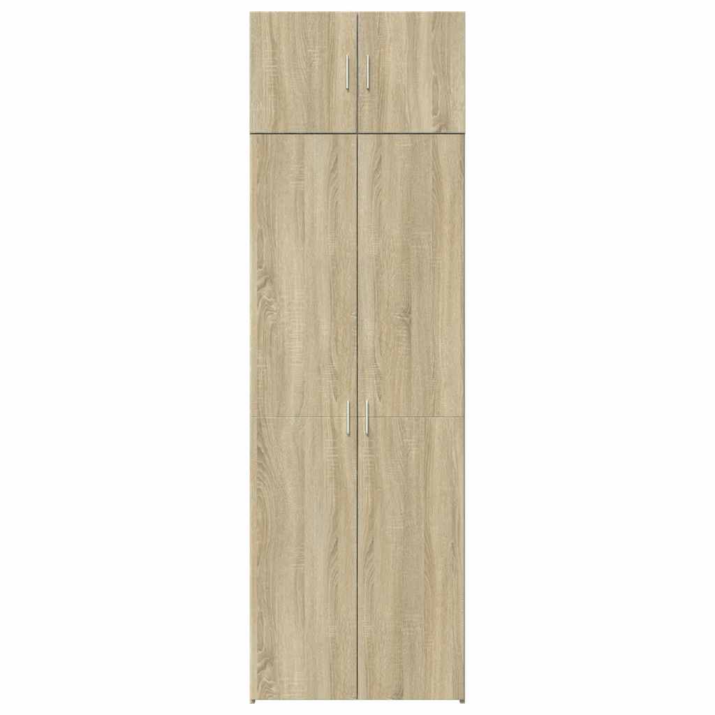 Storage Cabinet Sonoma Oak 70x42.5x225 cm Engineered Wood