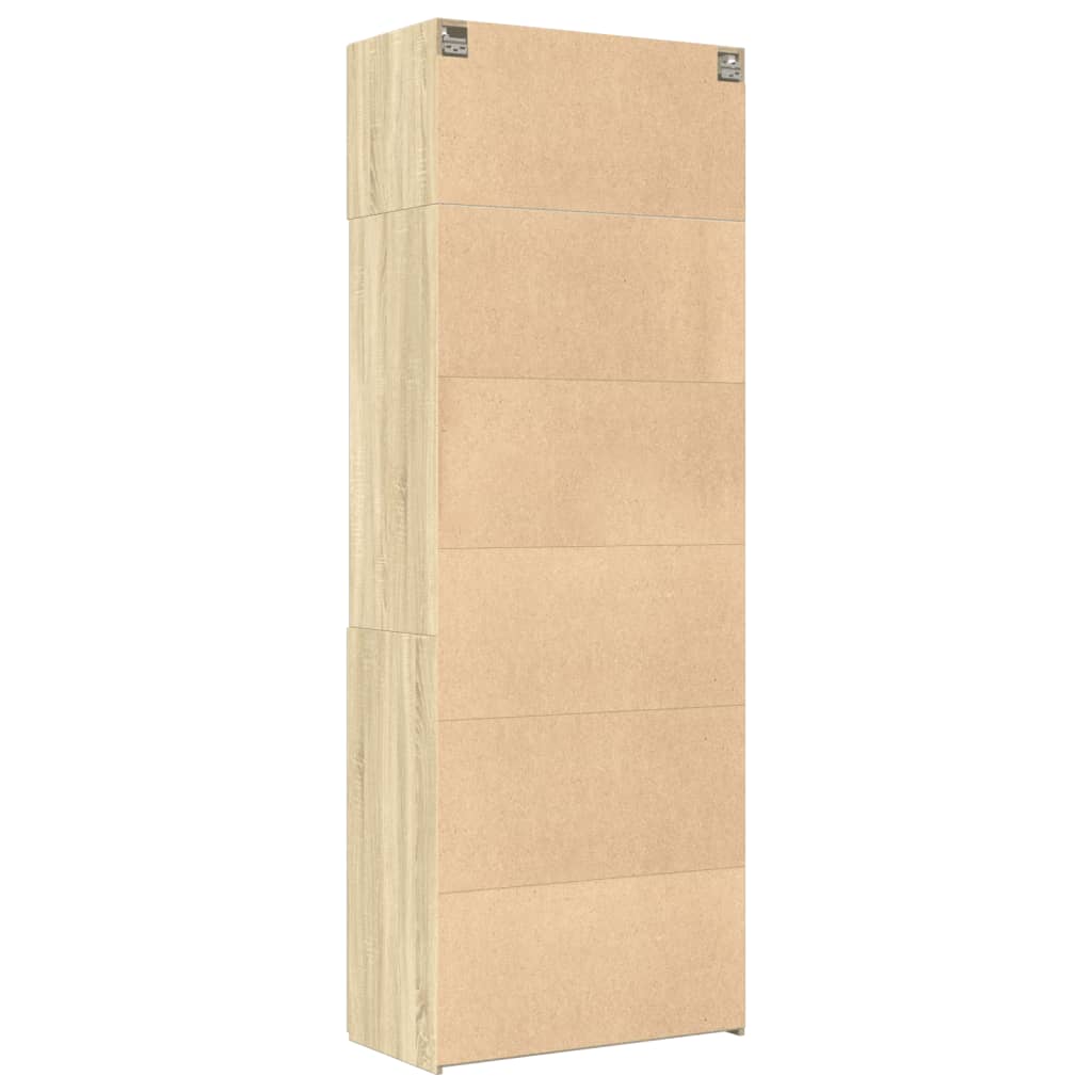 Storage Cabinet Sonoma Oak 80x42,5x225 cm Engineered Wood
