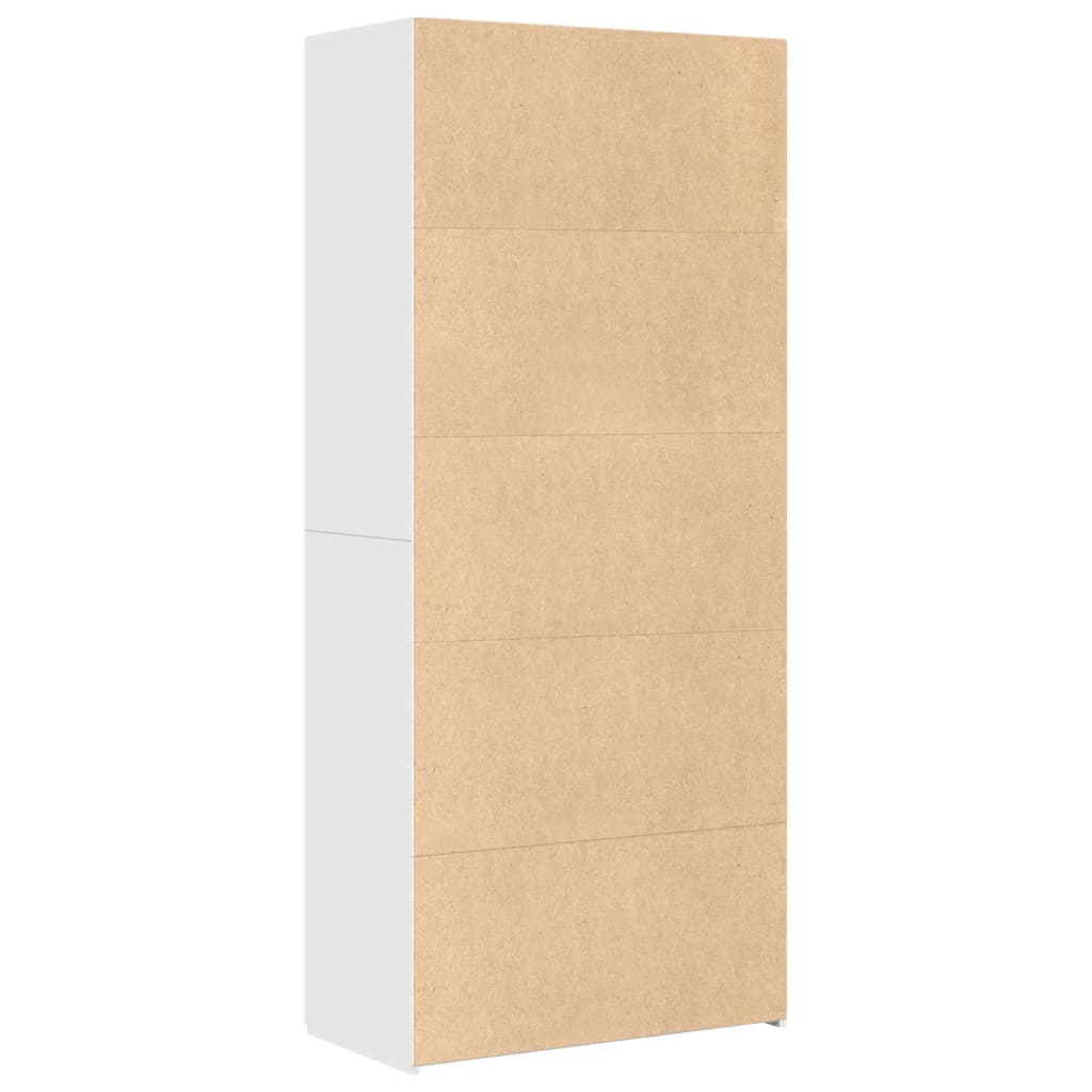 Highboard White 80x42.5x185 cm Engineered Wood