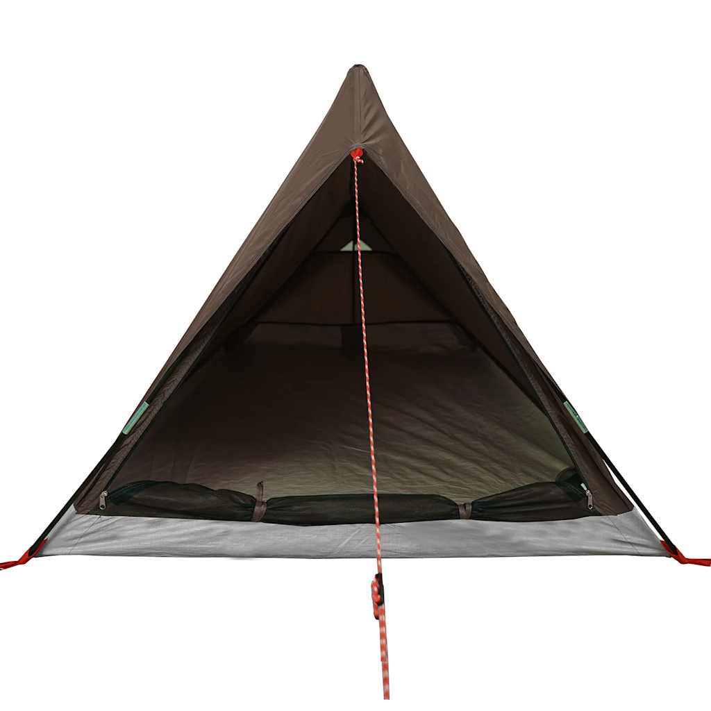 Camping Tent 2-Person Brown Waterproof
