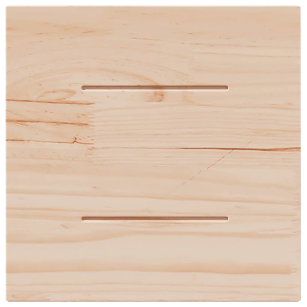 Table Top 40x40x1.7 cm Square Solid Wood Pine