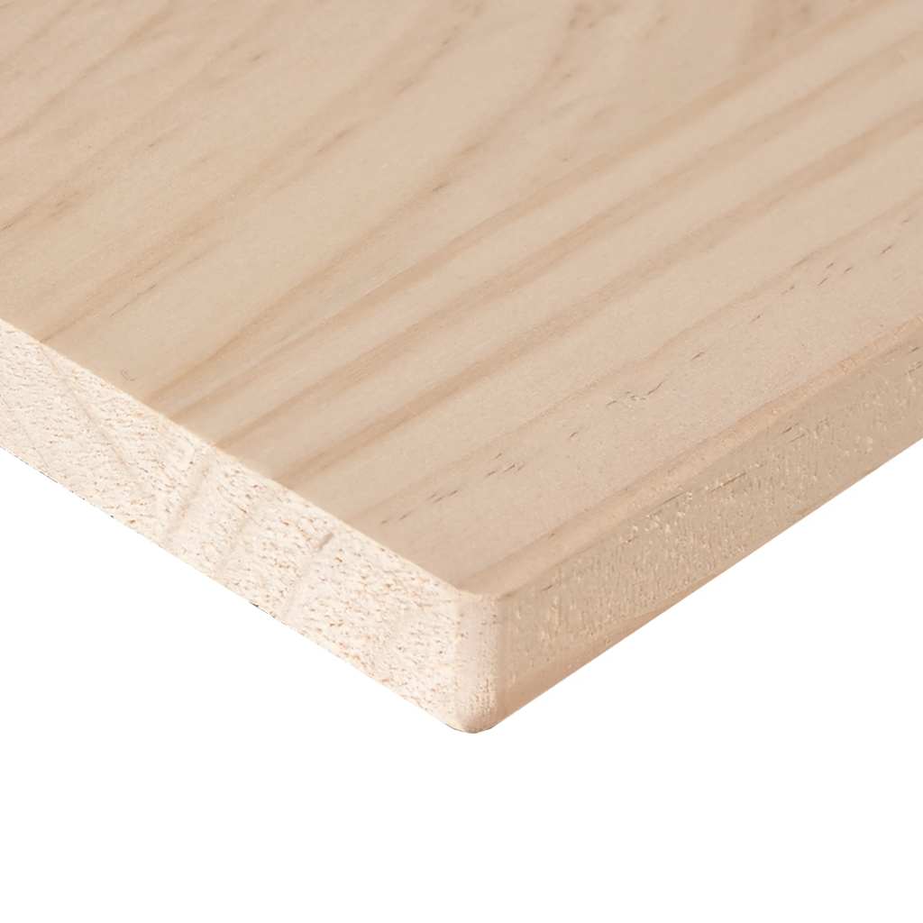 Table Top 40x40x1.7 cm Square Solid Wood Pine