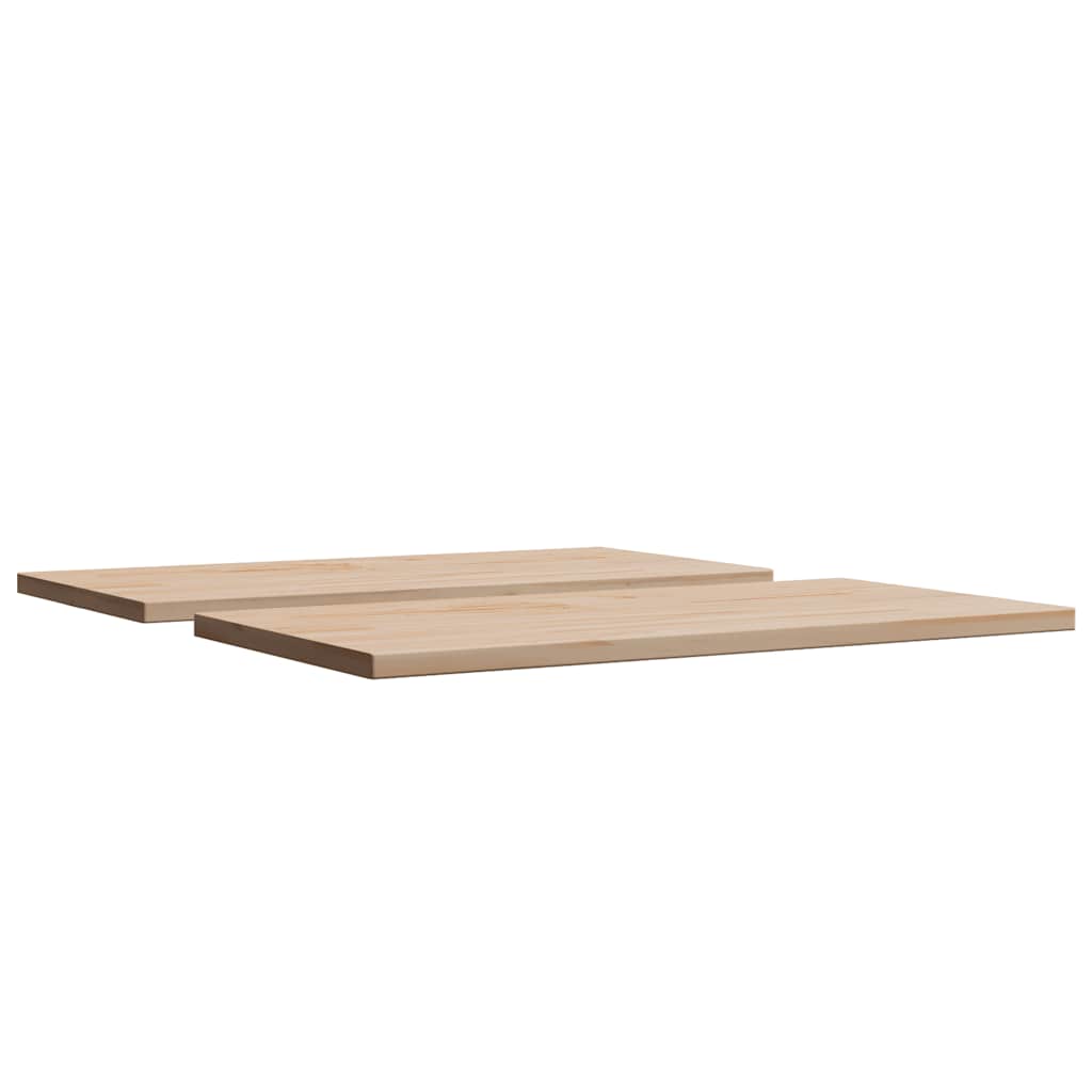 Table Tops 2 pcs 70x35x1.7 cm Rectangular Solid Wood Pine