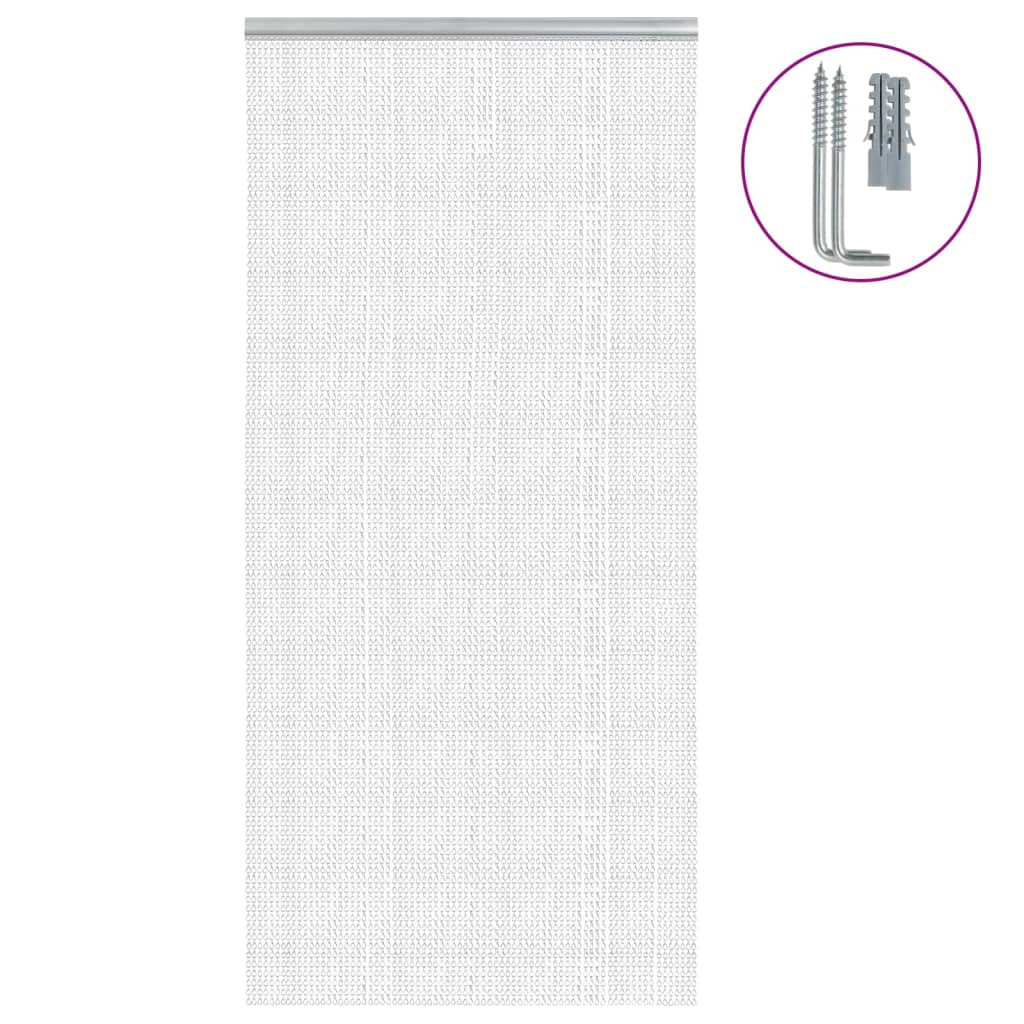 Chain Door Fly Screen 100x226 cm Aluminium