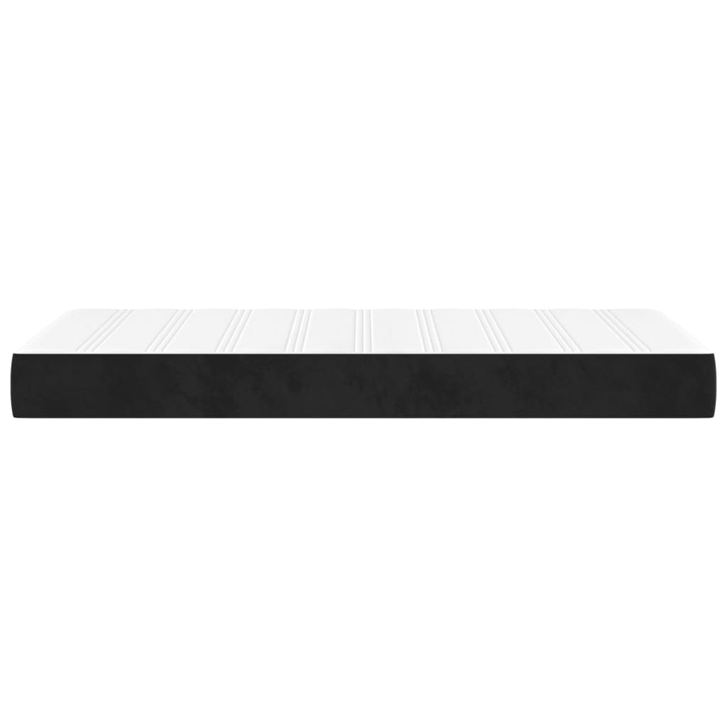 Pocket Spring Bed Mattress Medium Black 106x203x20 cm King Single Size Velvet