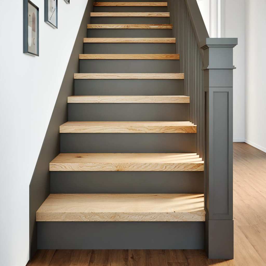 Stair Treads 16 pcs Untreated 80x25x2 cm Solid Wood Oak