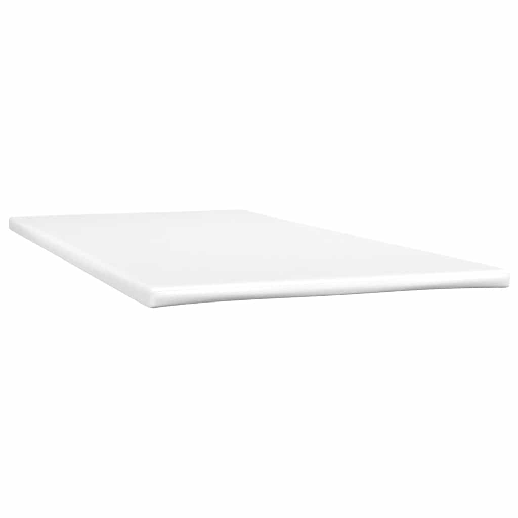 Box Spring Bed with Mattress&LED Black 107x203 cm King Single Size Velvet