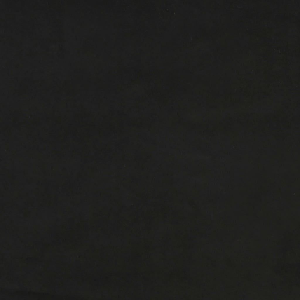 Box Spring Bed with Mattress Black 137x190 cm Full Velvet