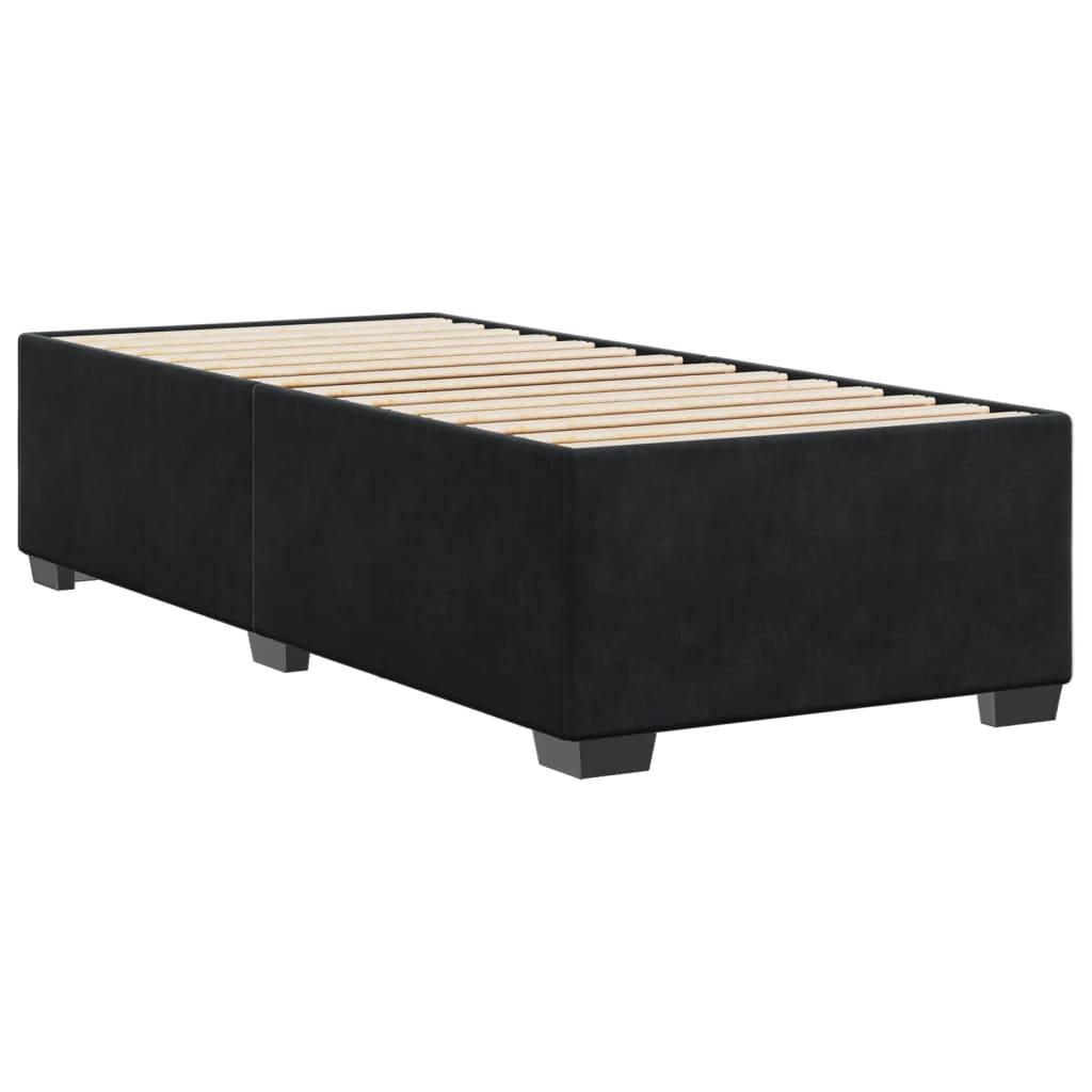 Bed Frame without Mattress Black King Single Velvet