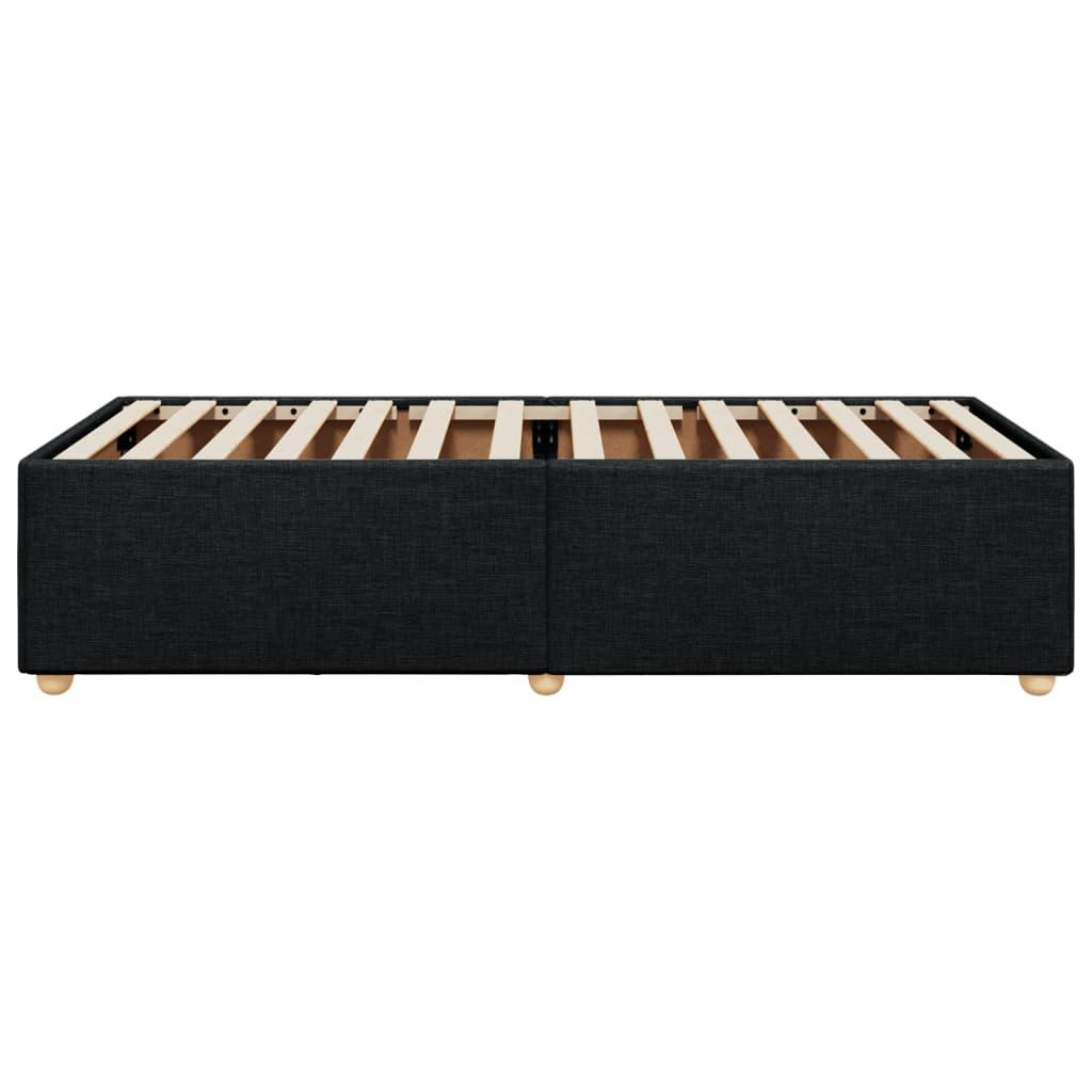 Bed Frame without Mattress Black King Single Fabric