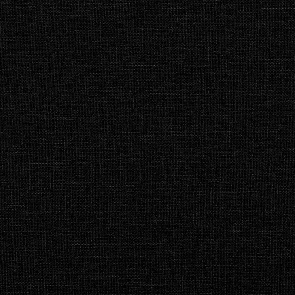 Bed Frame without Mattress Black Queen Fabric