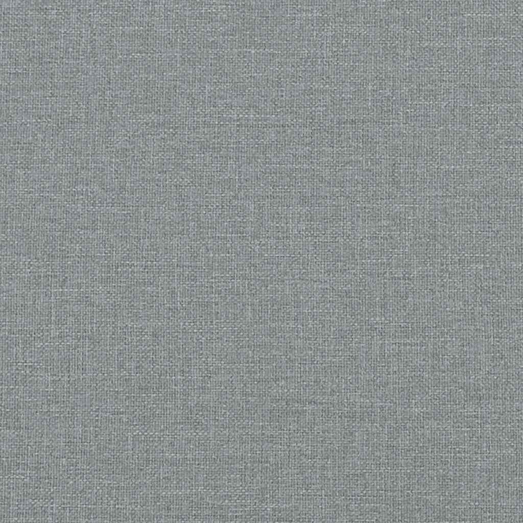 Box Spring Bed with Mattress Dark Grey King Single Fabric