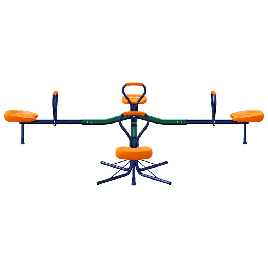 Seesaw 4-Seater 360-Degree Rotation Steel