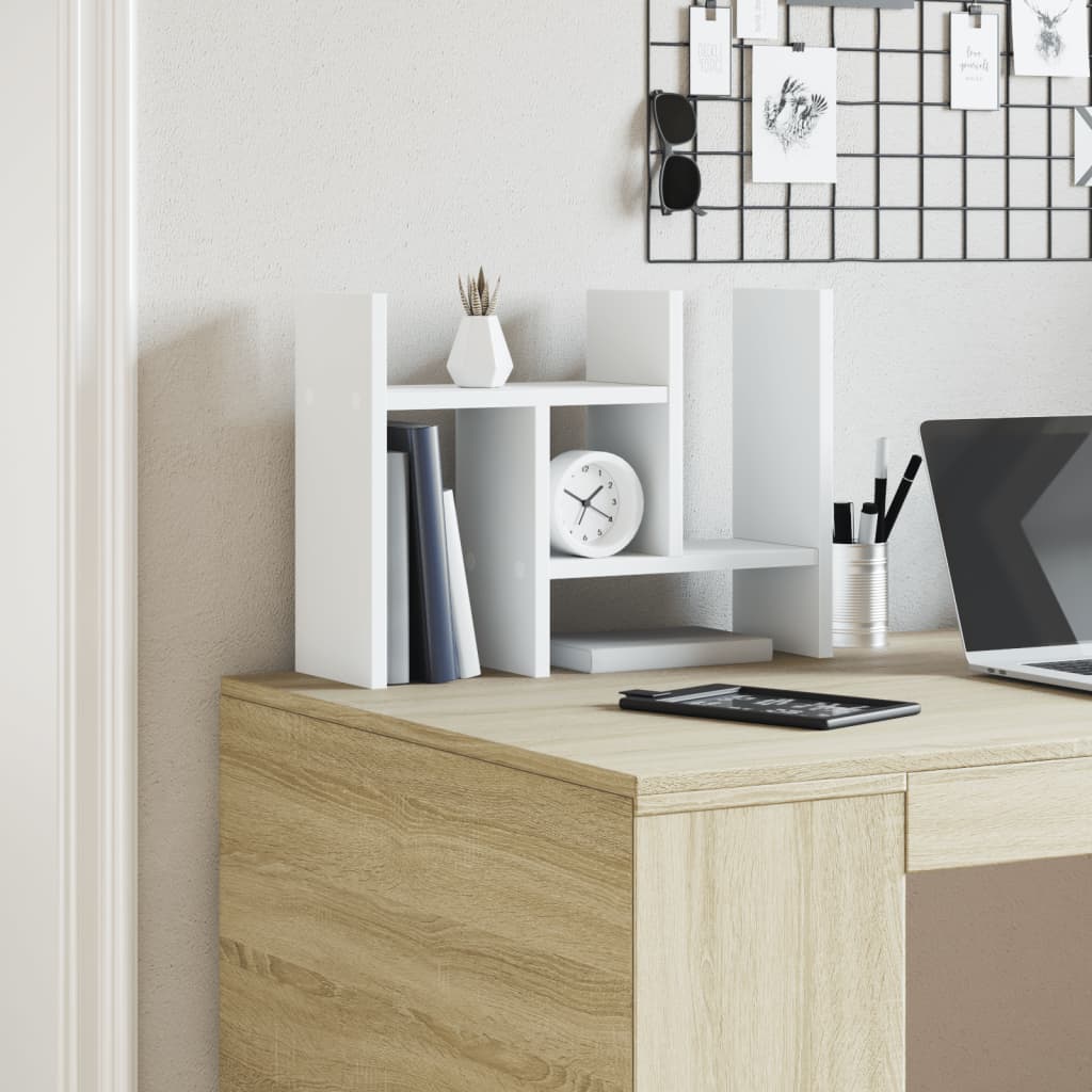 Desk Organiser White 34,5 x 15,5 x 35,5 cm Engineered Wood