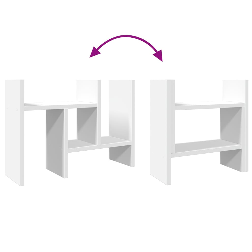 Desk Organiser White 34,5 x 15,5 x 35,5 cm Engineered Wood