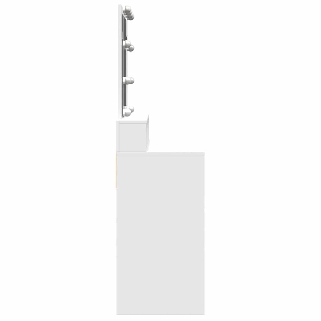 Dressing Table with LED White 80x41x144.5 cm