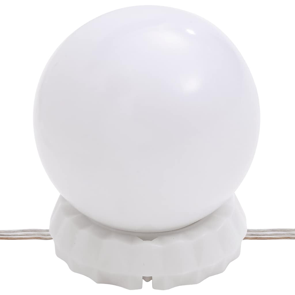 Dressing Table with LED White 100x40x120 cm