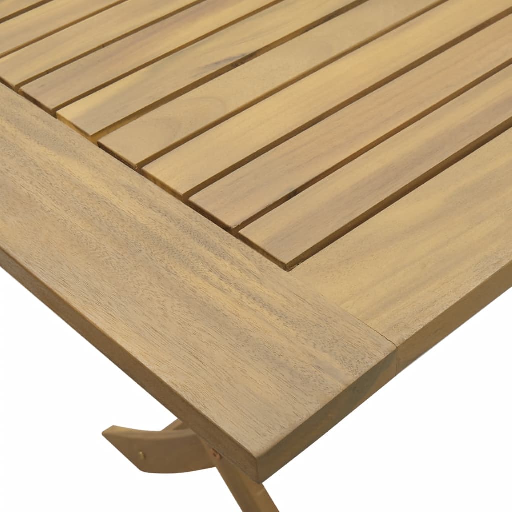 5 Piece Garden Dining Set Solid Wood Acacia