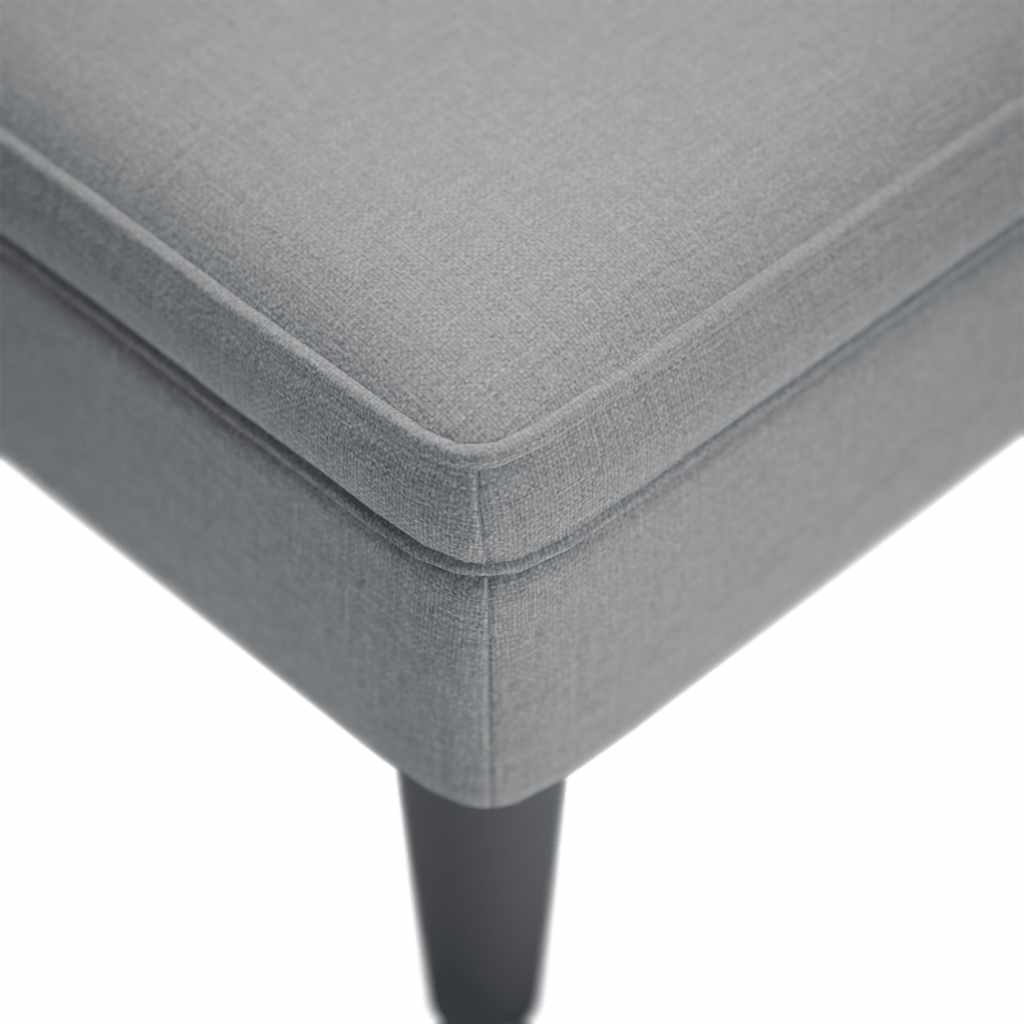 Chaise Lounge with Pillow and Right Armrest Light Grey Fabric