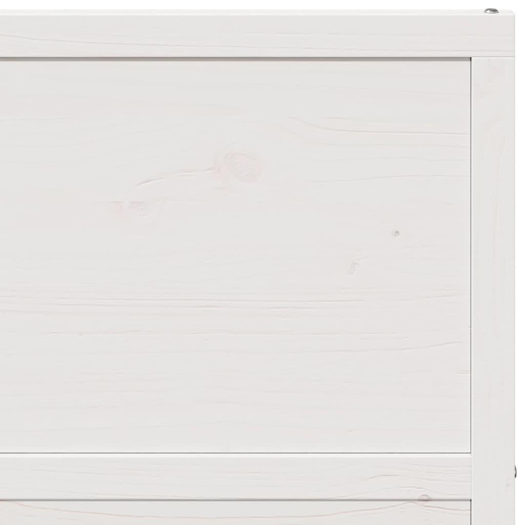 Barn Door White 80x208 cm Solid Wood Pine