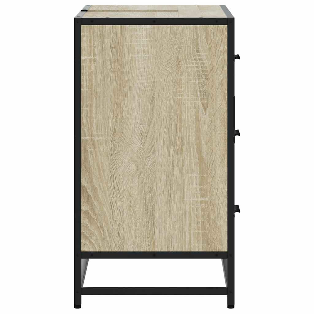 Bathroom Sink Cabinet Sonoma Oak 80x33x60 cm Engineered Wood
