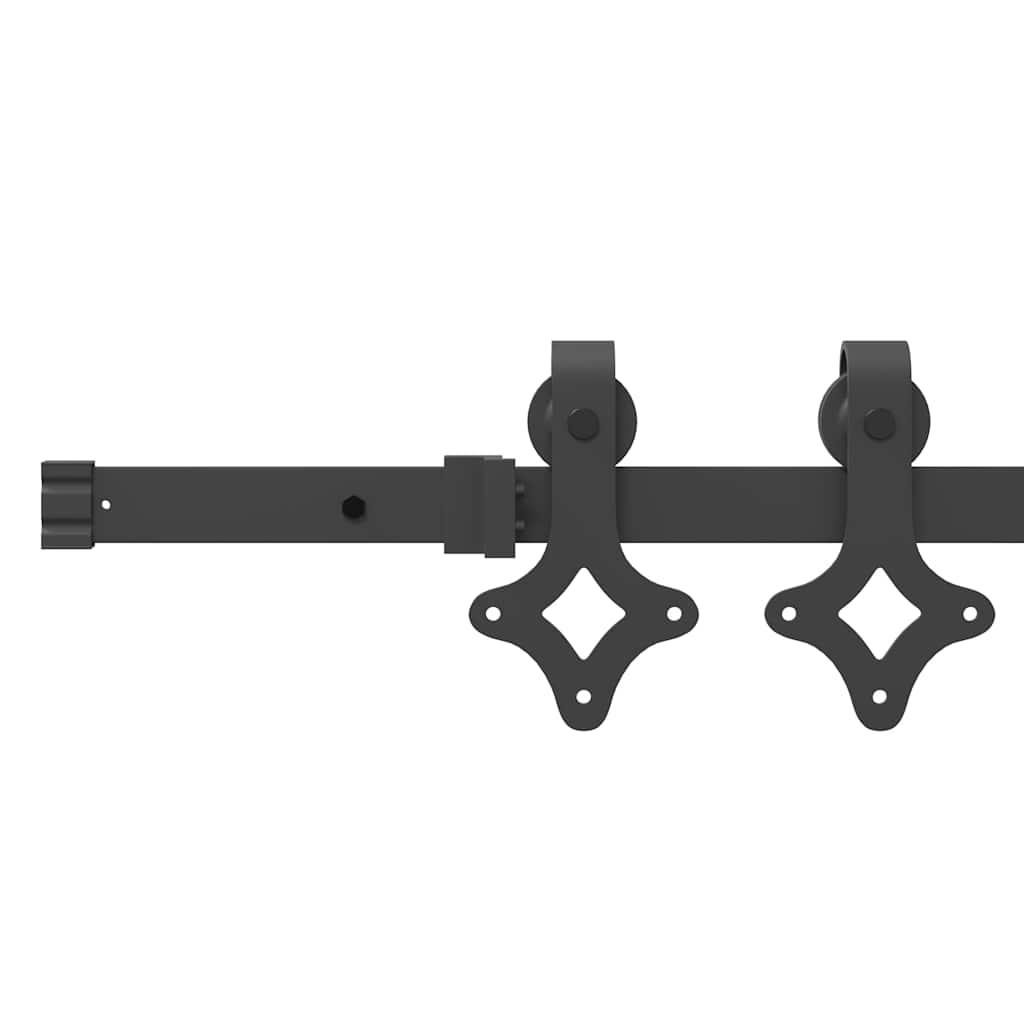 Sliding Door Hardware Kit 152,5 cm Steel Black