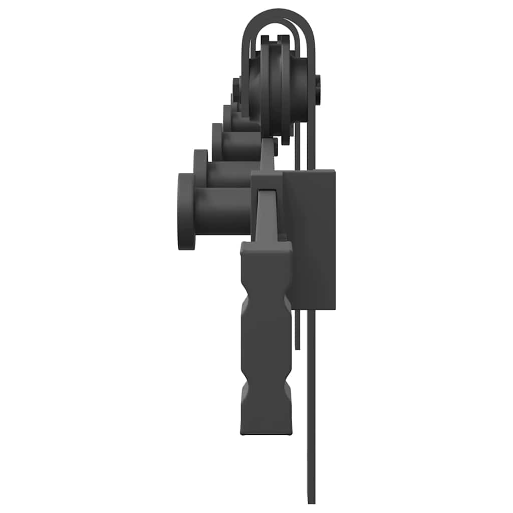 Sliding Door Hardware Kit 213,5 cm Steel Black