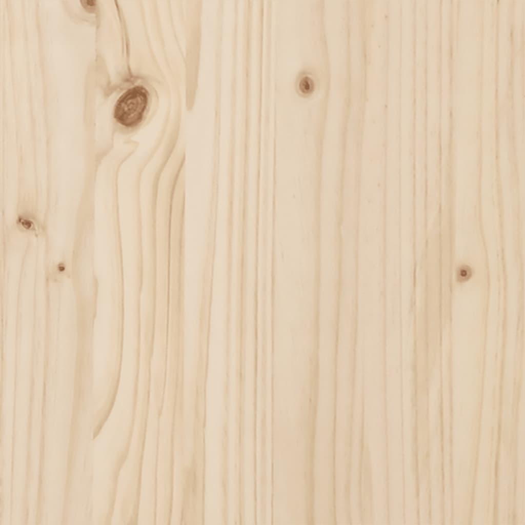 Headboard with Shelves 120 cm Solid Wood Pine