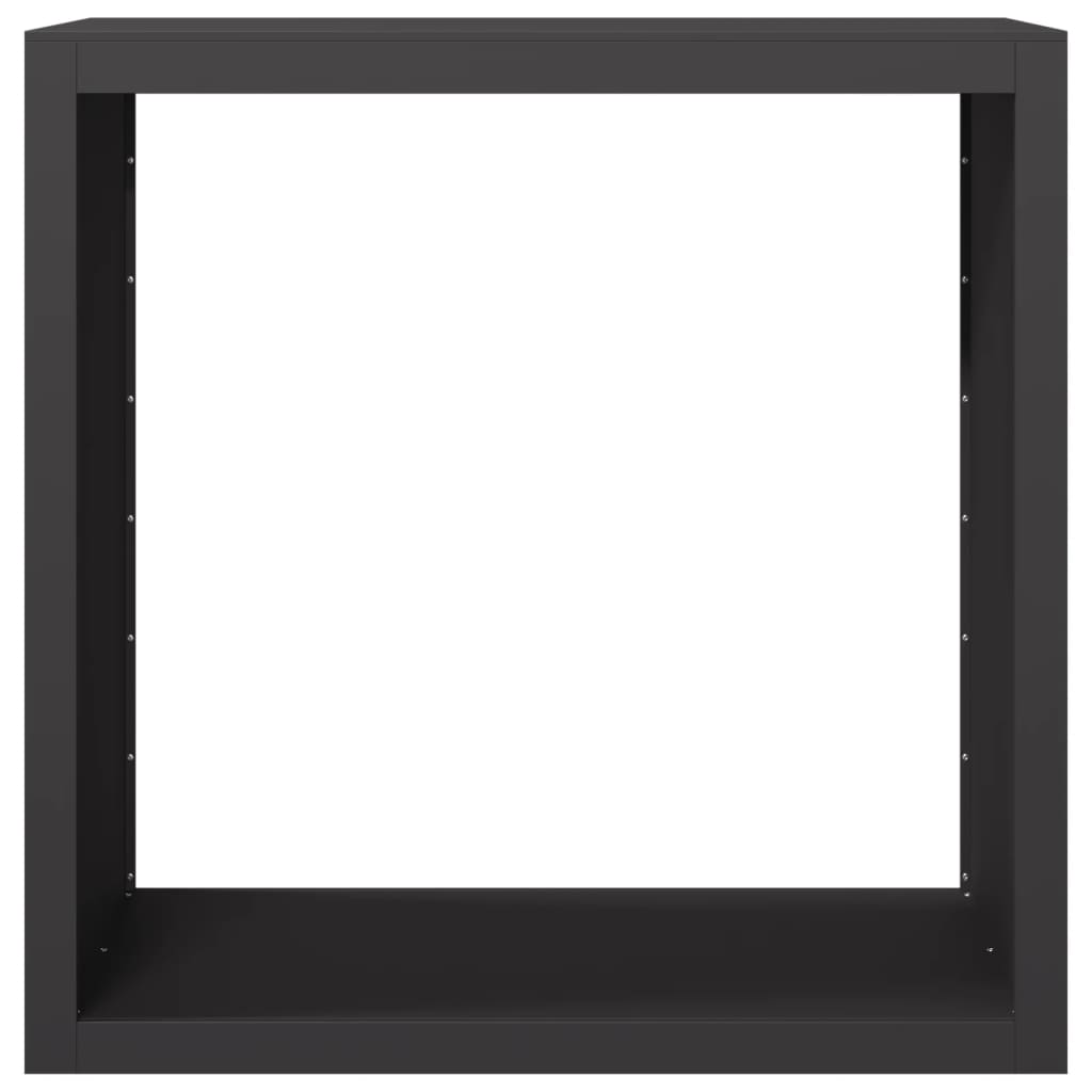 Firewood Rack Black 100x40x100 cm Steel