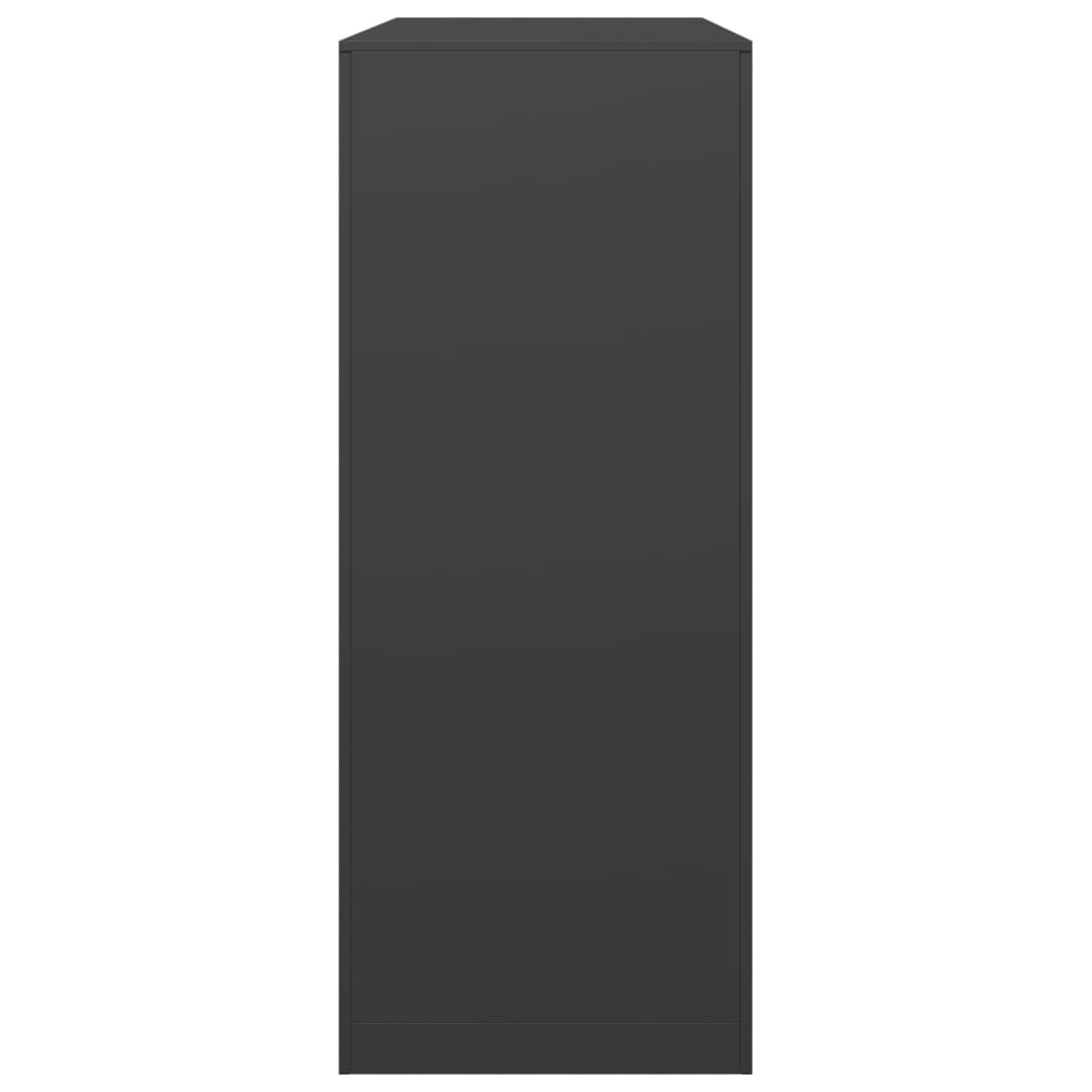 Firewood Rack Black 100x40x100 cm Steel