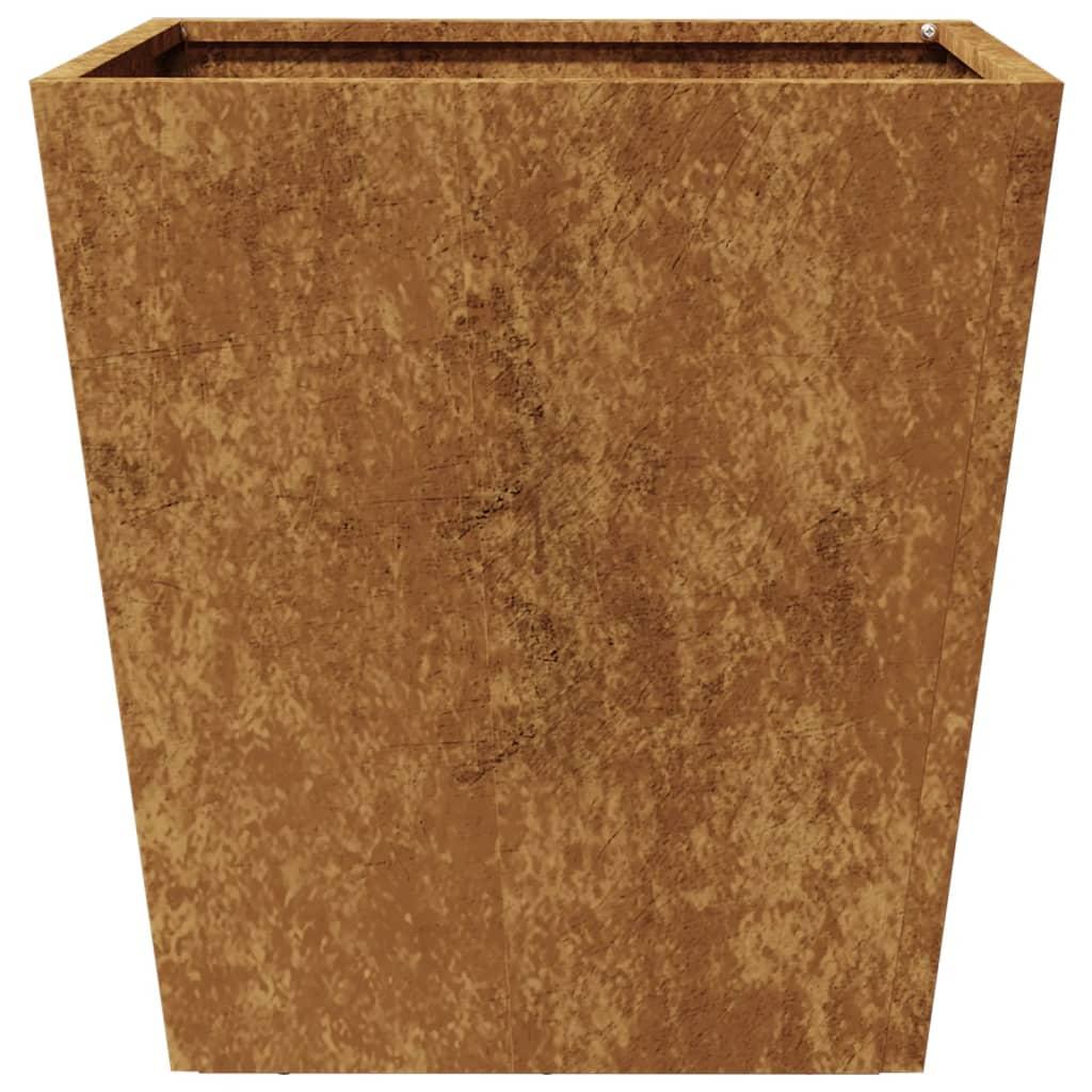 Garden Planters 2 pcs 40x40x40 cm Weathering Steel