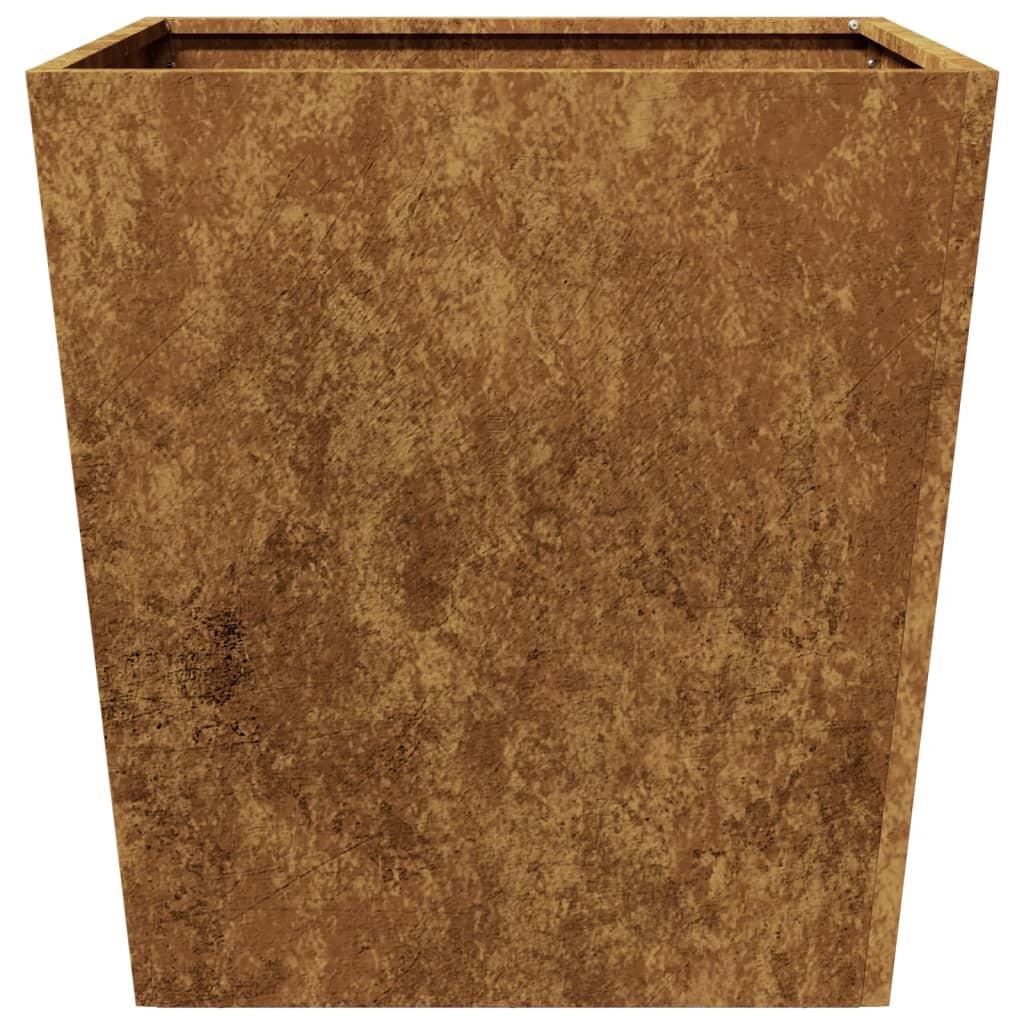 Garden Planters 2 pcs 50x50x50 cm Weathering Steel