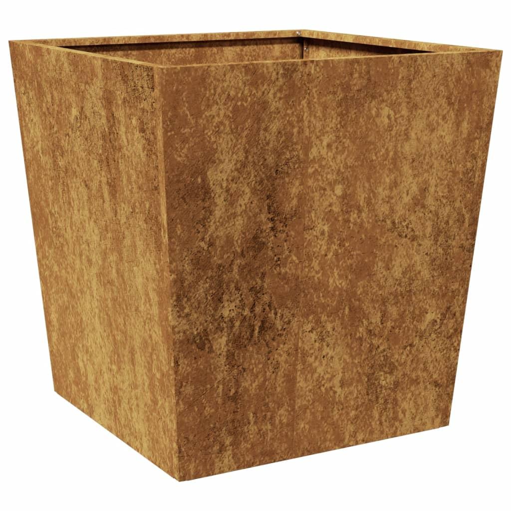 Garden Planters 2 pcs 50x50x50 cm Weathering Steel