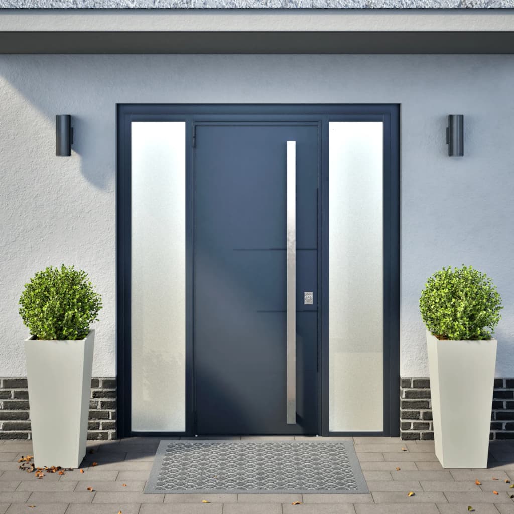 Garden Planters 2 pcs White 35x35x75 cm Steel