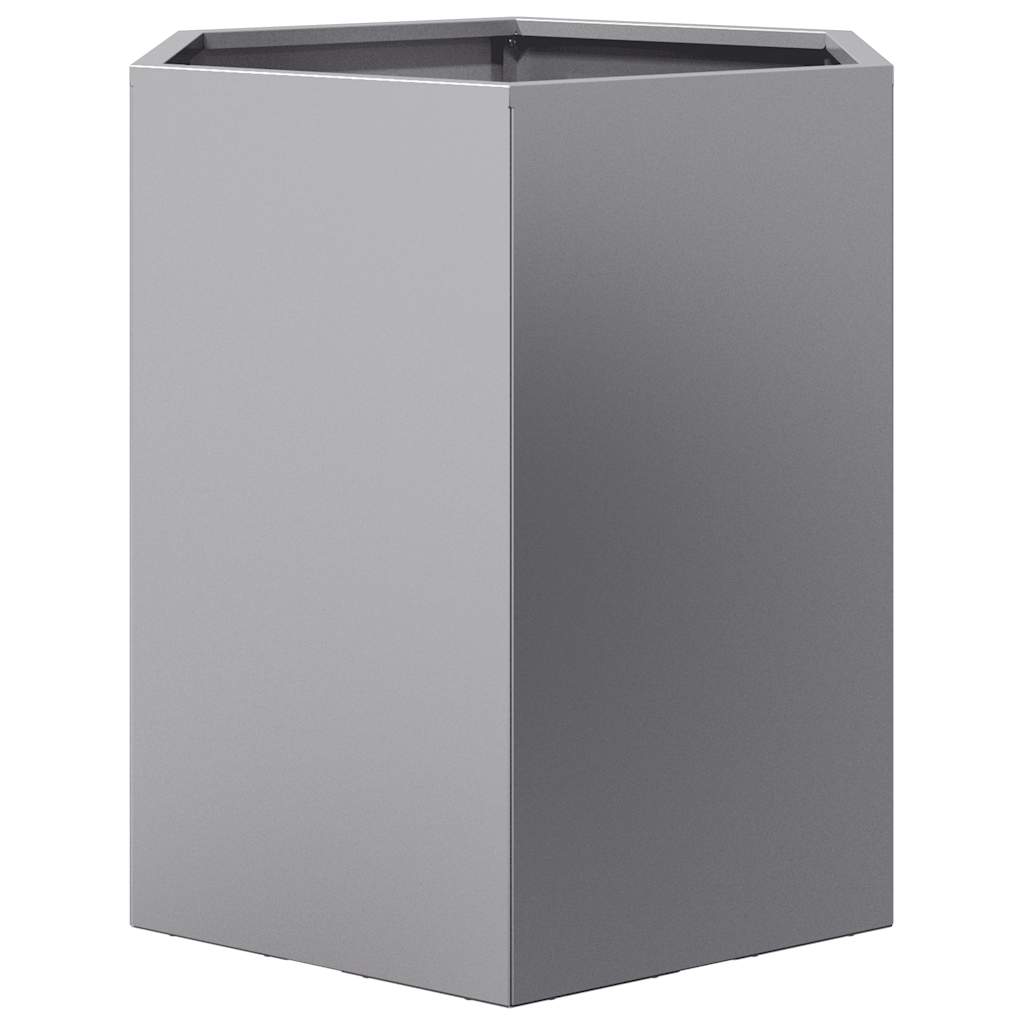 Garden Planters 2 pcs Hexagon 46x40x45 cm Galvanized Steel