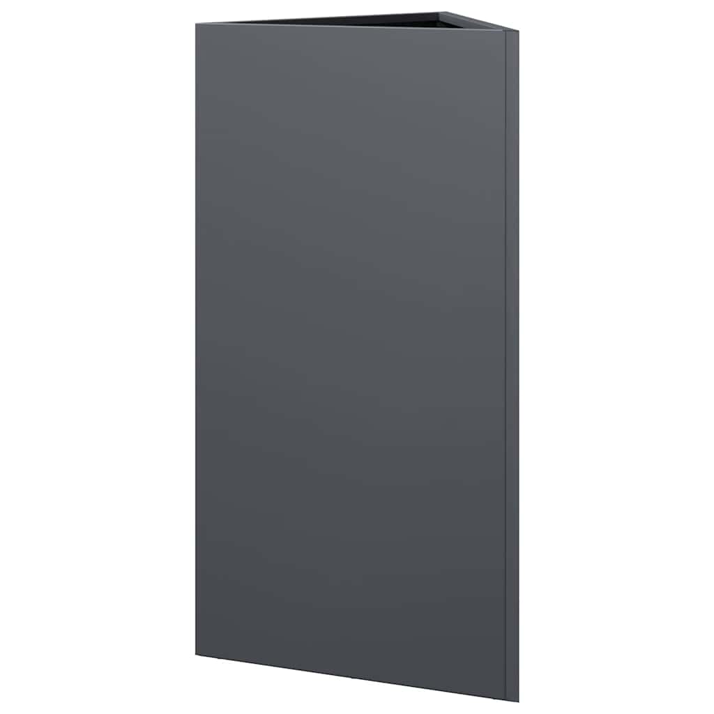 Garden Planter Anthracite Triangular 40x34.5x75 cm Steel