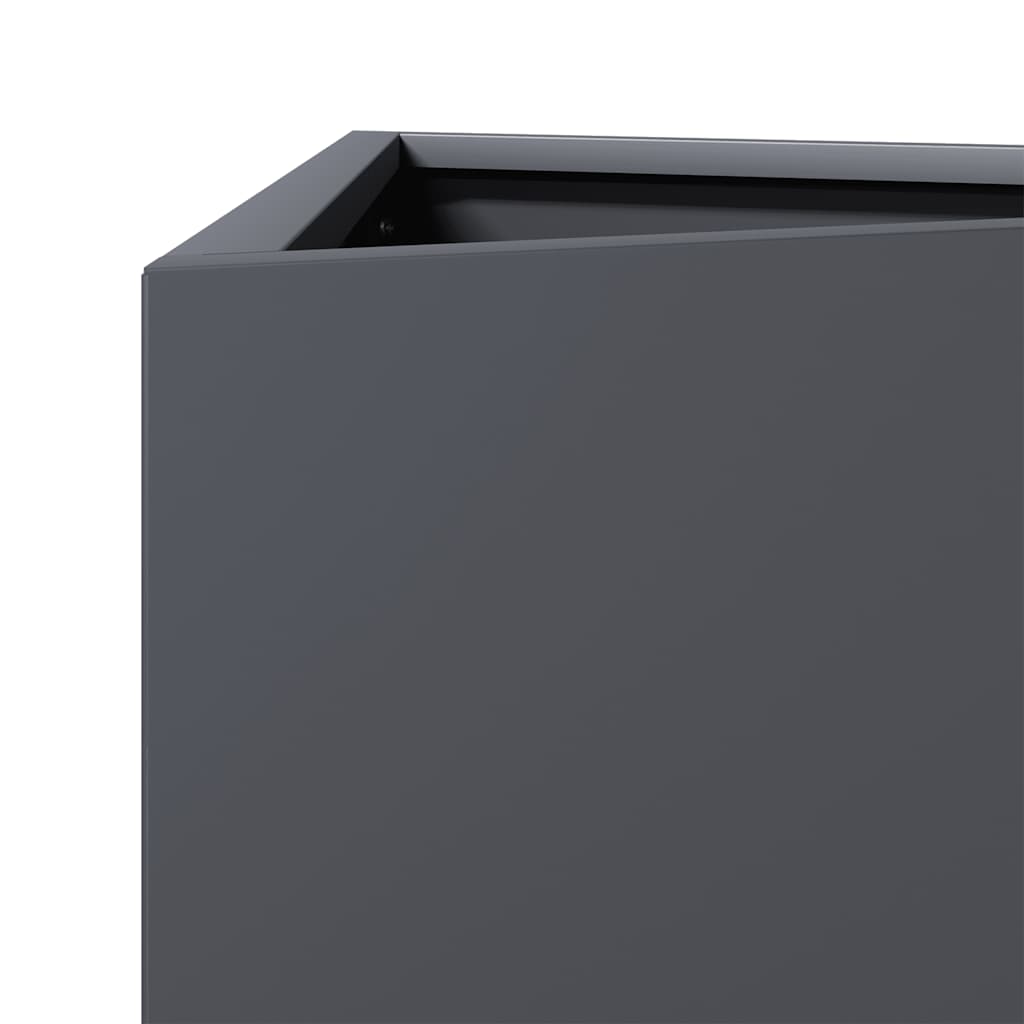 Garden Planter Anthracite Triangular 40x34.5x75 cm Steel