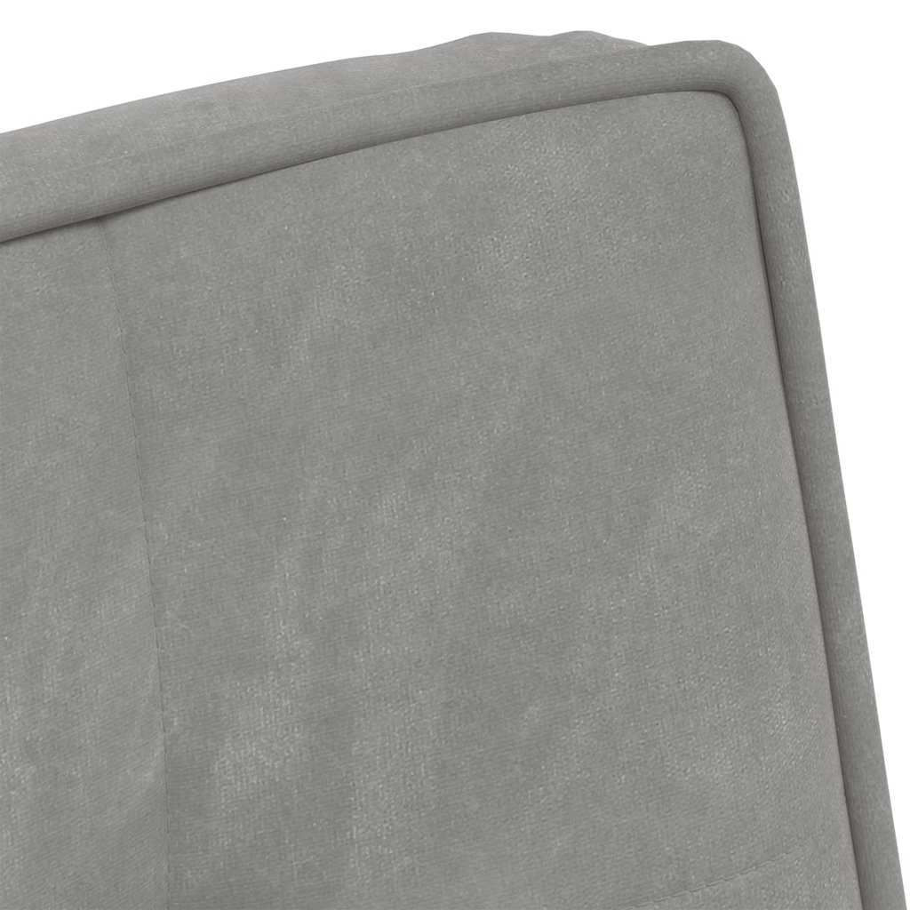 Relaxing Chair Light Grey 64x74x84 cm Velvet