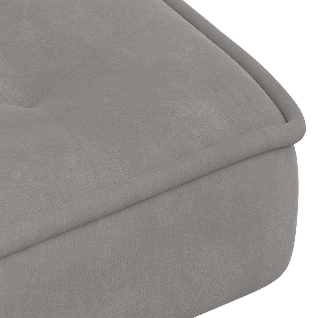 Relaxing Chair Light Grey 64x74x84 cm Velvet