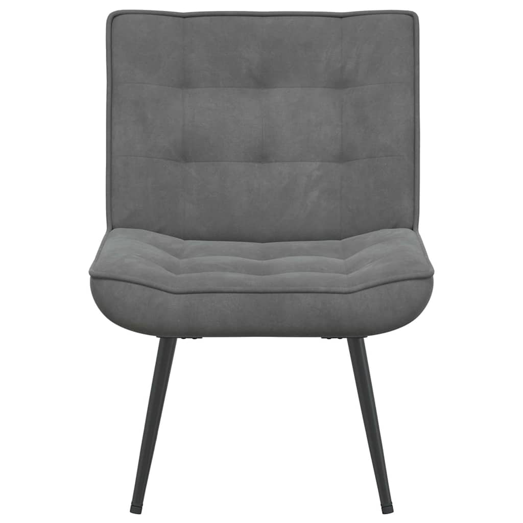 Relaxing Chair Dark Grey 64x74x84 cm Velvet